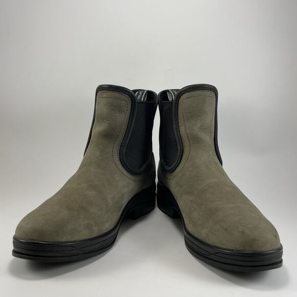 Ariat Keswick H20 Gray Leather Pull-On Booties Chelsea Boots Womens Size 6 B - Picture 9 of 11